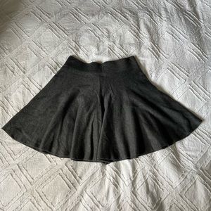 Dark grey A-line skirt